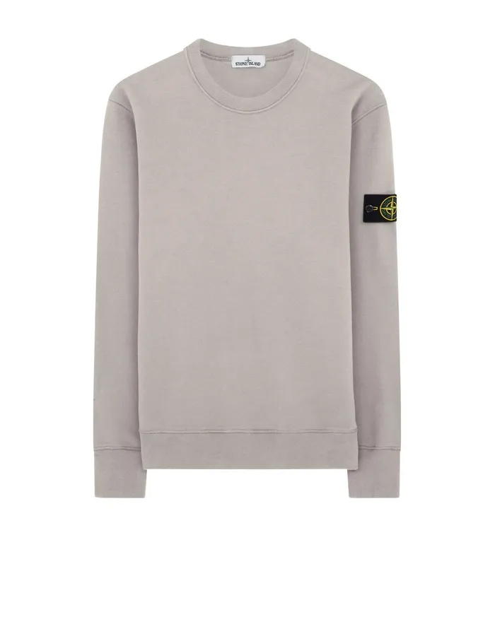 Mens 63020 Sweatshirt In Dove Grey Stone Island Sweatshirts