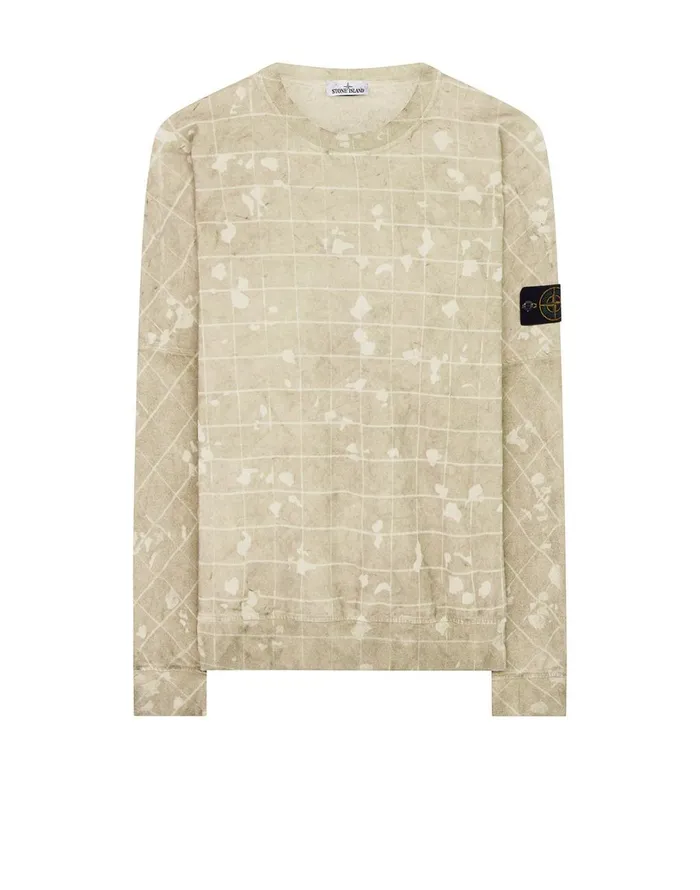 Mens 636E2 Dust Colour With Ghillie Laser Camo Sweatshirt In Butter Stone Island Sweatshirts Mens 636E2 Dust Colour With Ghillie Laser Camo Sweatshirt In Butter Stone Island Sweatshirts