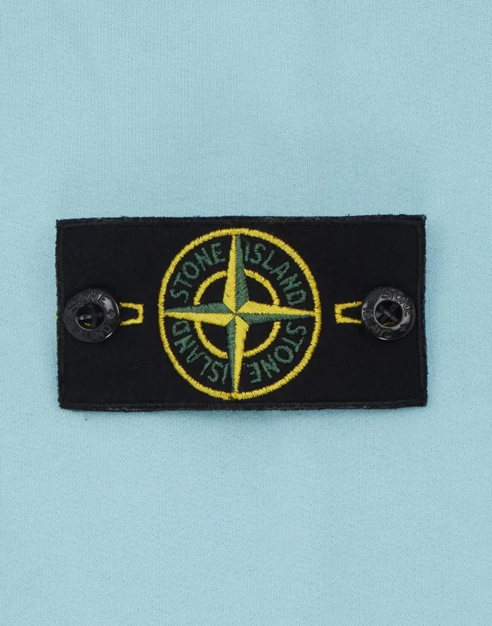 Mens 64120 Hooded Sweatshirt In Aqua Stone Island Sweatshirts