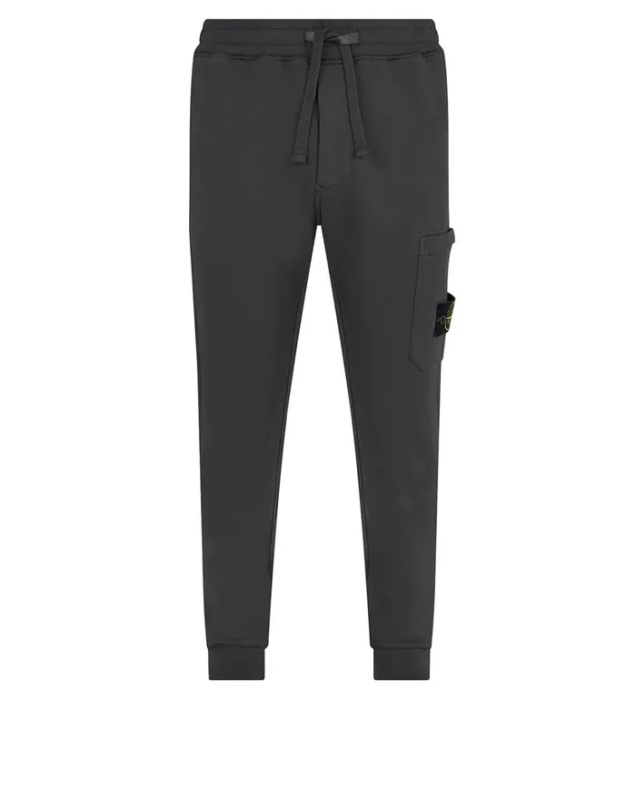 Mens 64520 Fleece Pants In Charcoal Stone Island Sweatshirts