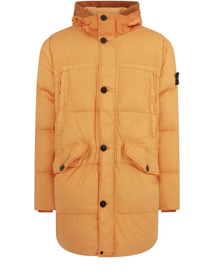 Mens 70123 Garment Dyed Crinkle Reps Ny Down Parka In Orange Stone Island Coats 038 Jackets Mens 70123 Garment Dyed Crinkle Reps Ny Down Parka In Orange Stone Island Coats 038 Jackets
