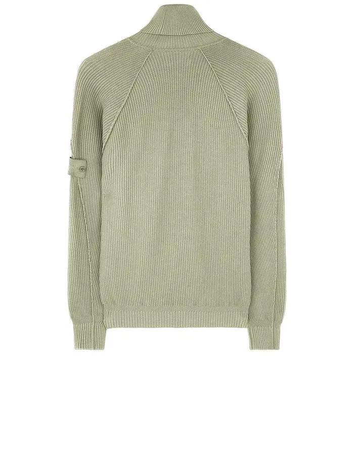 Mens Knitwear Stone Island 582Fa Turtleneck Jumper In BeigeKnitwear Beige