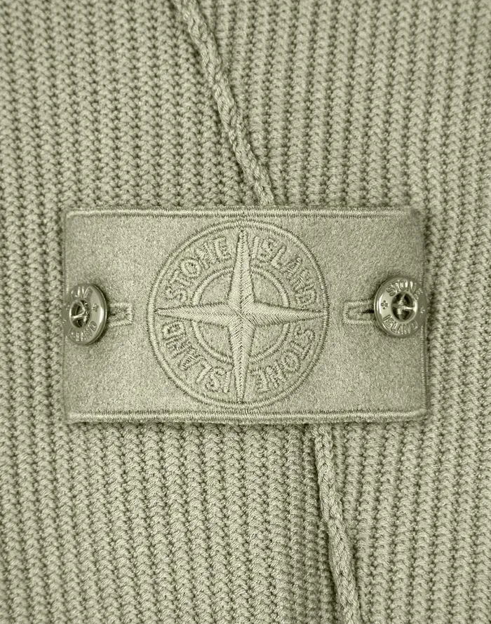 Mens Knitwear Stone Island 582Fa Turtleneck Jumper In BeigeKnitwear Beige