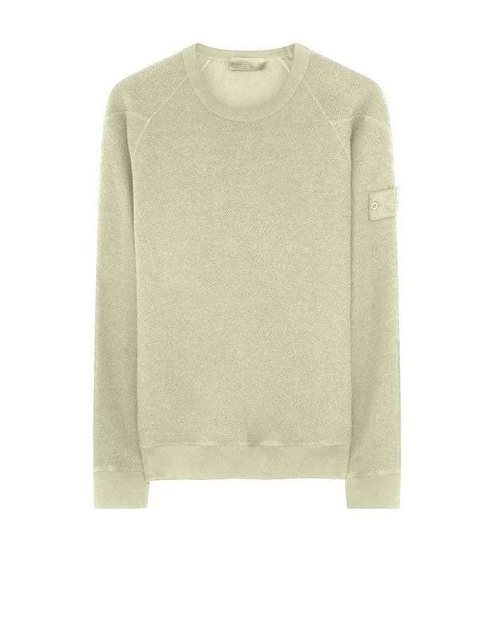 Mens Sweatshirts Stone Island 654F5 Crewneck Sweatshirt In BeigeSweatshirts Beige