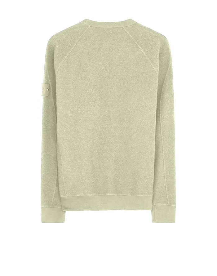 Mens Sweatshirts Stone Island 654F5 Crewneck Sweatshirt In BeigeSweatshirts Beige