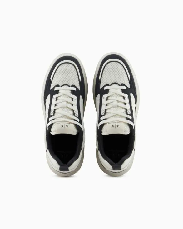 Mesh Sneakers With Logo On The Side Green Men Armani Sneakers Mesh Sneakers With Logo On The Side Green Men Armani Sneakers