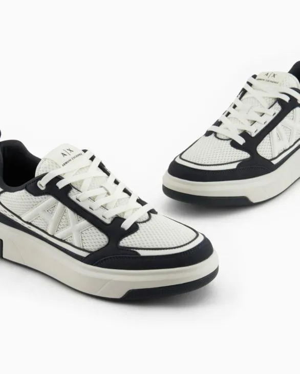 Mesh Sneakers With Logo On The Side Green Men Armani Sneakers Mesh Sneakers With Logo On The Side Green Men Armani Sneakers