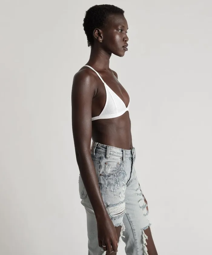 MESH TEMPEST BRALETTE WHITE Women One Teaspoon Intimates