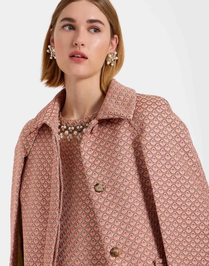 Milano Mini Cape Tulip Pale Pink Women La Double J Outerwear