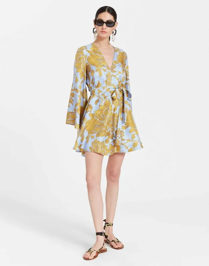 Mini Magnifico Dress Tangle Light Blue Women La Double J Dresses