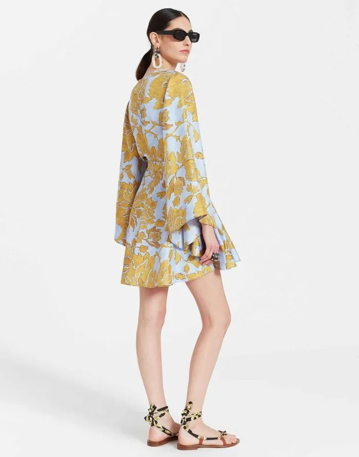 Mini Magnifico Dress Tangle Light Blue Women La Double J Dresses Mini Magnifico Dress Tangle Light Blue Women La Double J Dresses