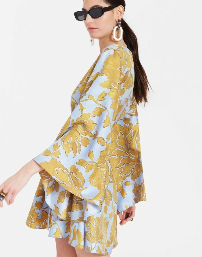 Mini Magnifico Dress Tangle Light Blue Women La Double J Dresses Mini Magnifico Dress Tangle Light Blue Women La Double J Dresses