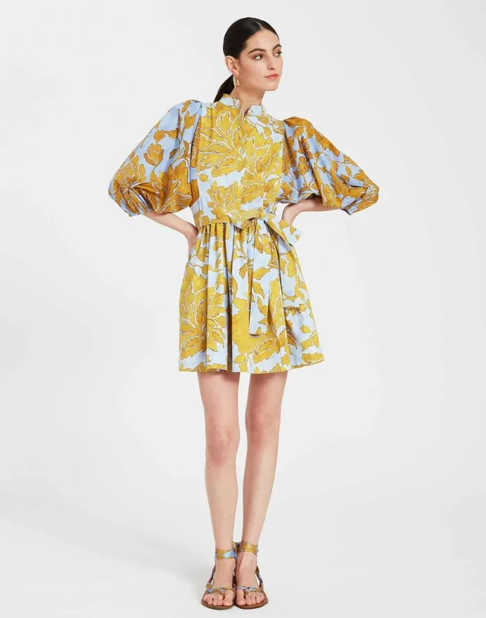 Mini Portofino Dress Tangle Light Blue Women La Double J Dresses