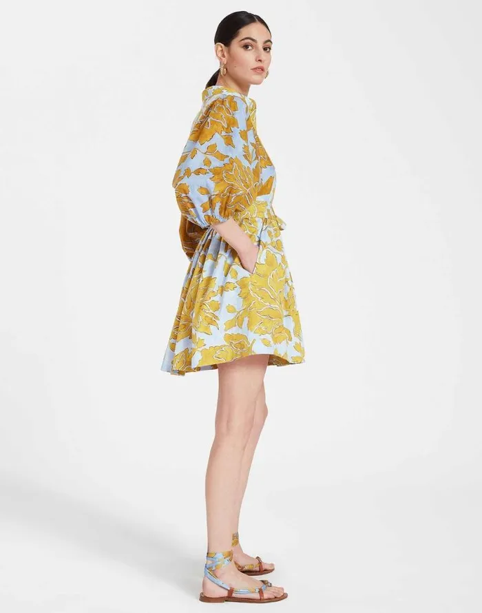 Mini Portofino Dress Tangle Light Blue Women La Double J Dresses