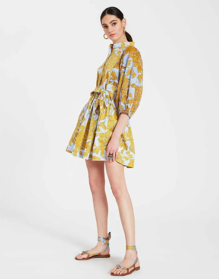 Mini Portofino Dress Tangle Light Blue Women La Double J Dresses