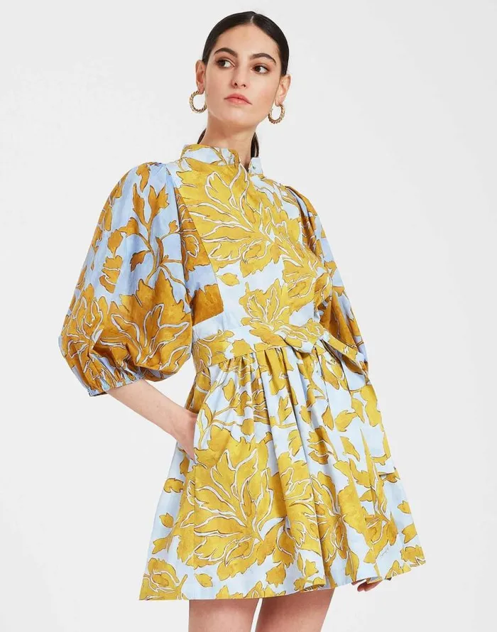 Mini Portofino Dress Tangle Light Blue Women La Double J Dresses