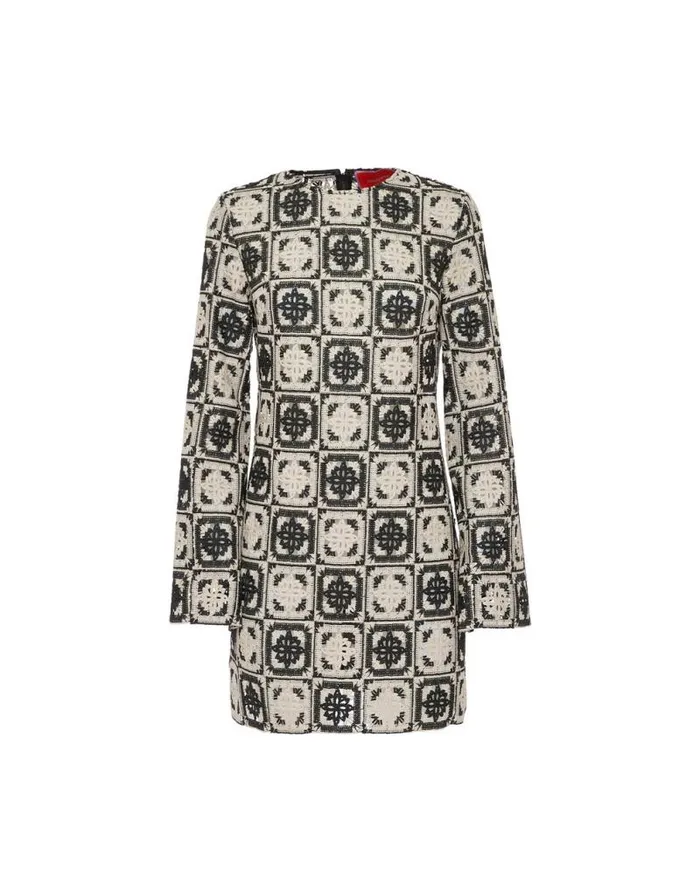 Mini Supreme Swing Dress Mini Tiles Black Women La Double J Dresses