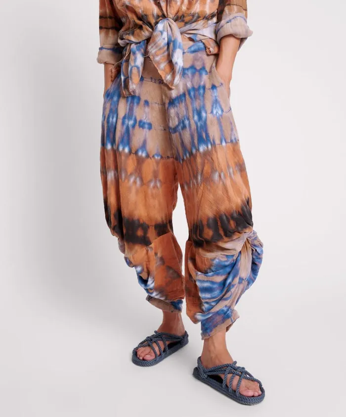 MIRAGE HAND TIE DYED GYPSY HAREM PANTS Women One Teaspoon Bottoms MIRAGE HAND TIE DYED GYPSY HAREM PANTS Women One Teaspoon Bottoms
