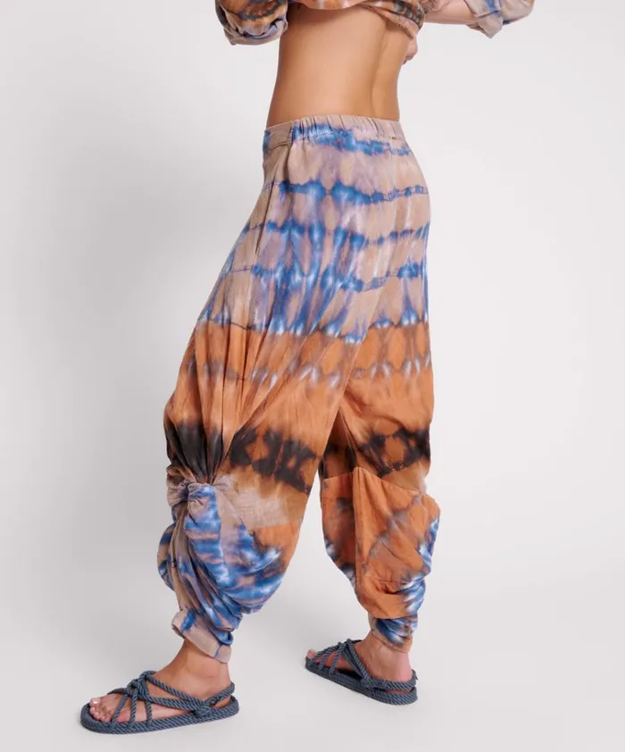 MIRAGE HAND TIE DYED GYPSY HAREM PANTS Women One Teaspoon Bottoms MIRAGE HAND TIE DYED GYPSY HAREM PANTS Women One Teaspoon Bottoms