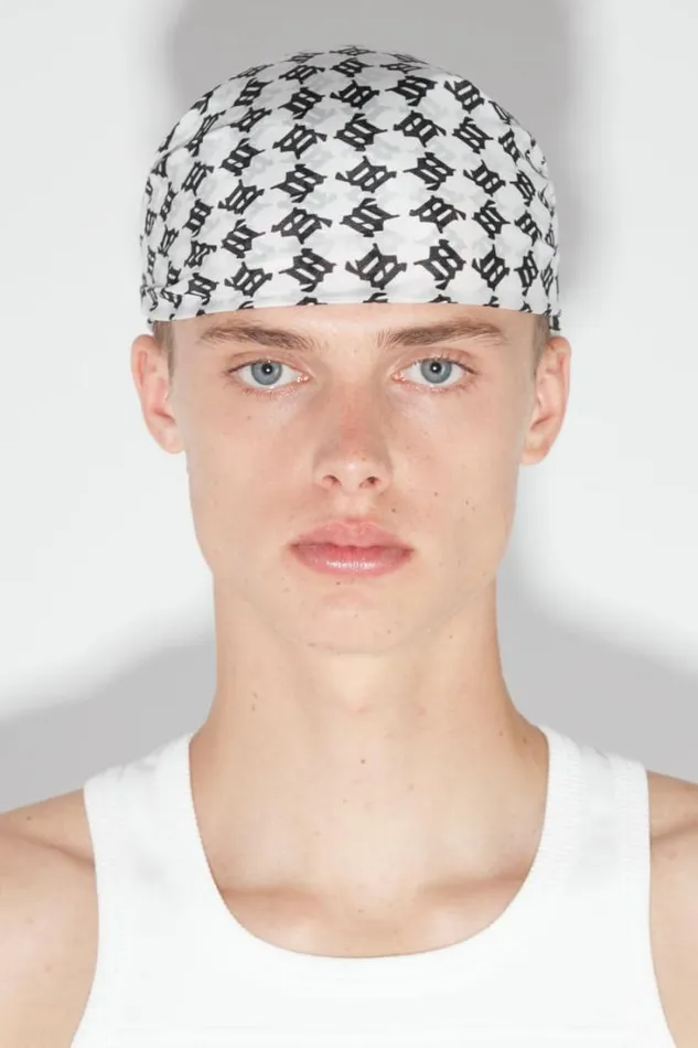 Monogram Bandana White WomenMen MISBHV Hats