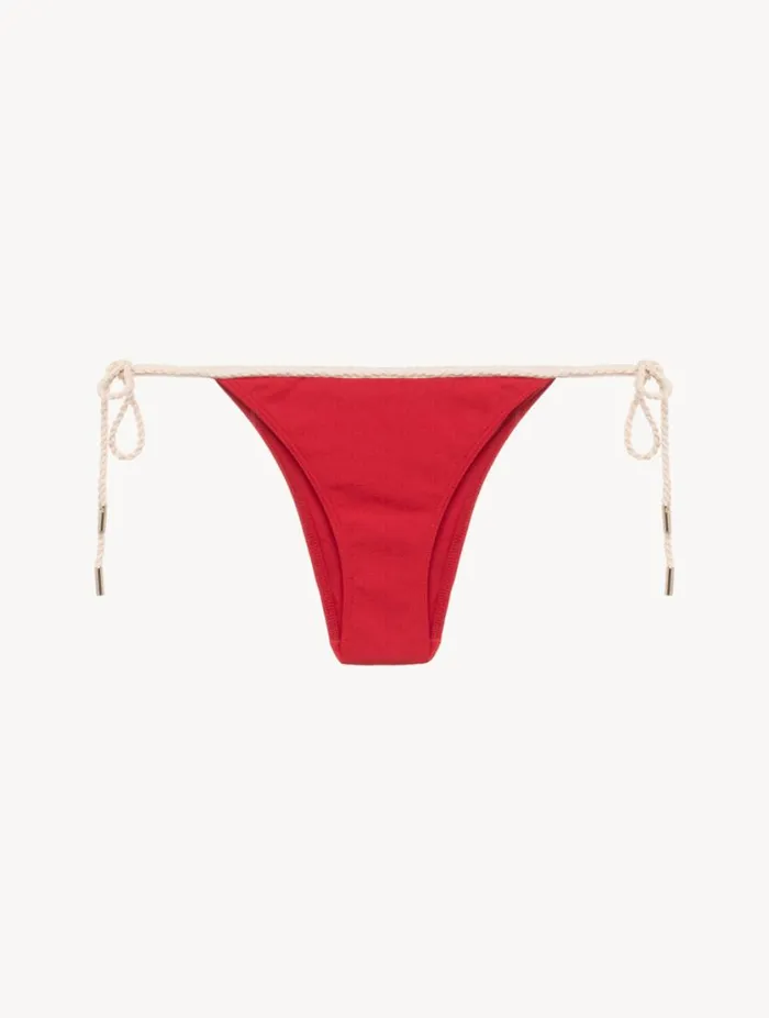 Monogram Bikini Brief In Red Swim La Perla Bikinis