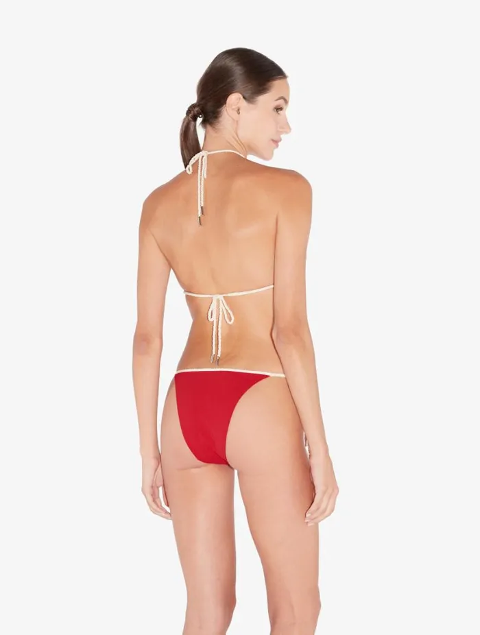 Monogram Bikini Brief In Red Swim La Perla Bikinis