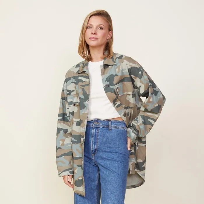 MONROW JACKETS Camo Military Jacket Green Grey 8211 Shop