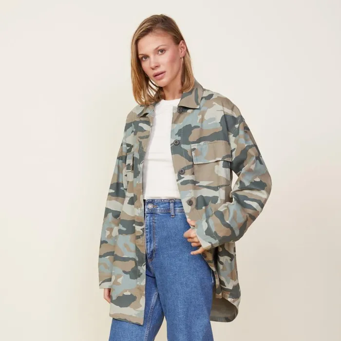 MONROW JACKETS Camo Military Jacket Green Grey 8211 Shop