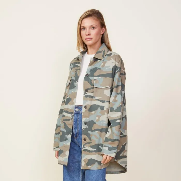 MONROW JACKETS Camo Military Jacket Green Grey 8211 Shop