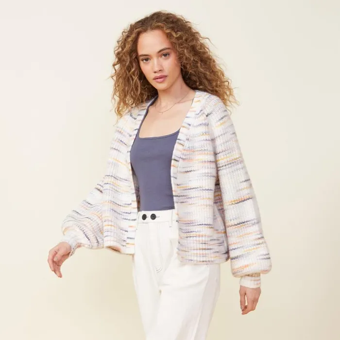 MONROW KNITS Space Dye Sweater Cardigan Fruity Pebbles 8211 Shop