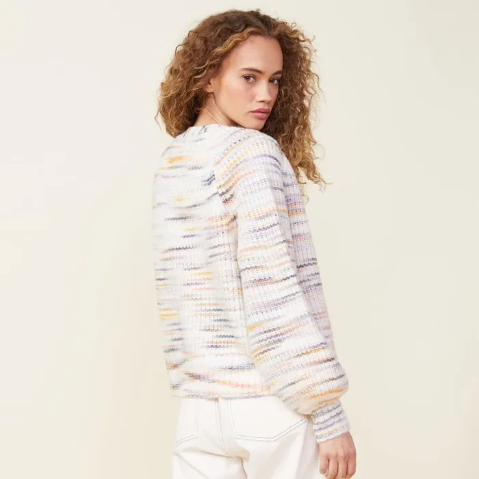 MONROW KNITS Space Dye Sweater Cardigan Fruity Pebbles 8211 Shop
