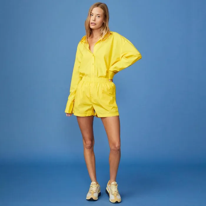 MONROW SHORTS Poplin Shorts Sunshine 8211 Shop