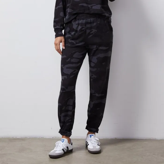 MONROW SWEATS Camo Oversized Sweat Vintage Black 8211 Shop