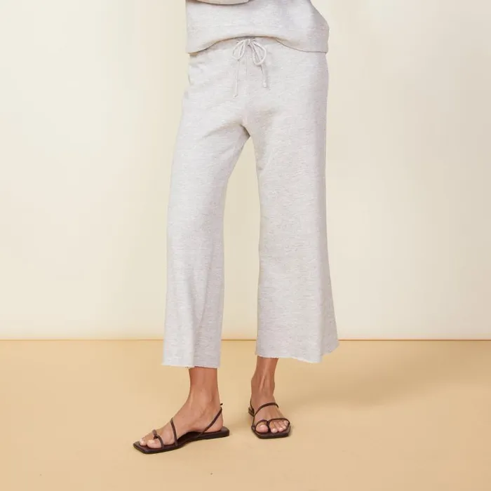 MONROW SWEATS Crop Lounge Sweats Heather Grey 8211 Shop