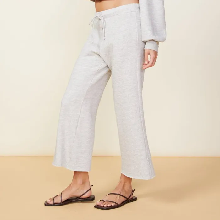 MONROW SWEATS Crop Lounge Sweats Heather Grey 8211 Shop
