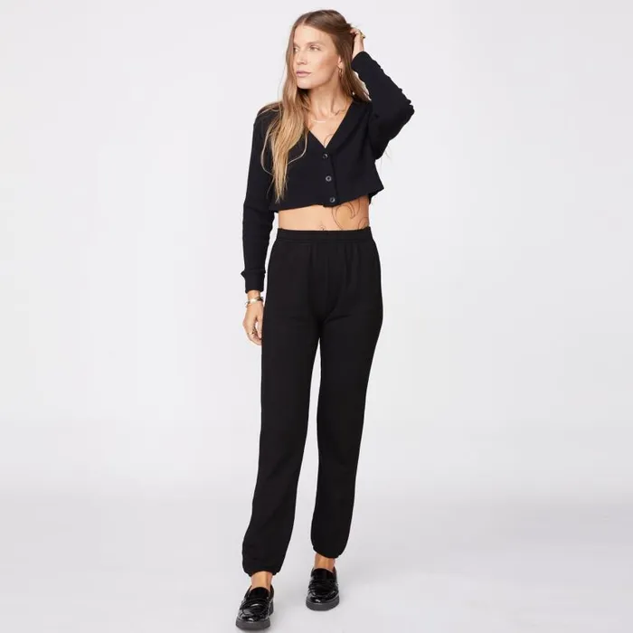 MONROW SWEATS Supersoft Fleece Boyfriend Sweat Black 8211 Shop