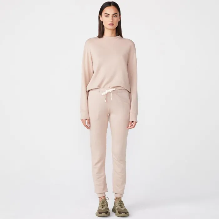 MONROW SWEATS Supersoft Fleece Girlfriend Sweats Taupe 8211 Shop