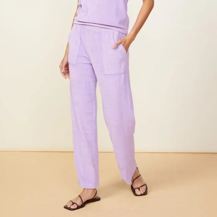 MONROW SWEATS Terry Cloth Patch Pocket Pant Lavandula 8211 Shop