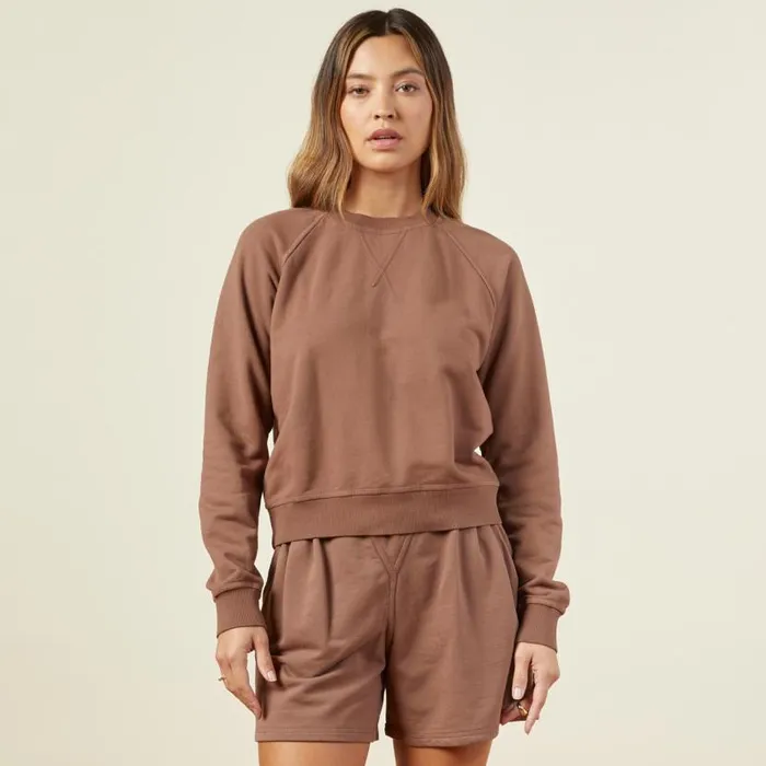 MONROW SWEATSHIRTS 90039s Classic Raglan Dusty Cocoa 8211 Shop