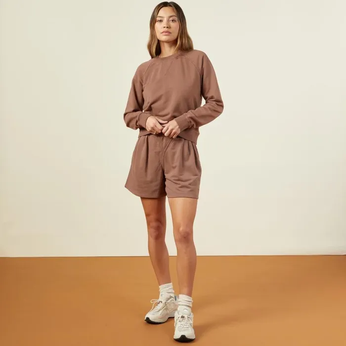 MONROW SWEATSHIRTS 90039s Classic Raglan Dusty Cocoa 8211 Shop