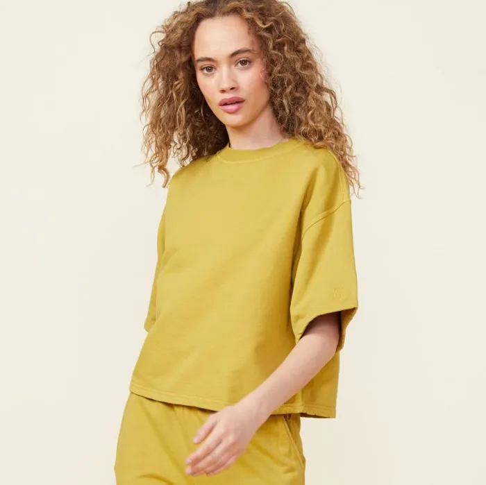 MONROW TEES 90039s Classic Sweatshirt Tee Golden Olive 8211 Shop