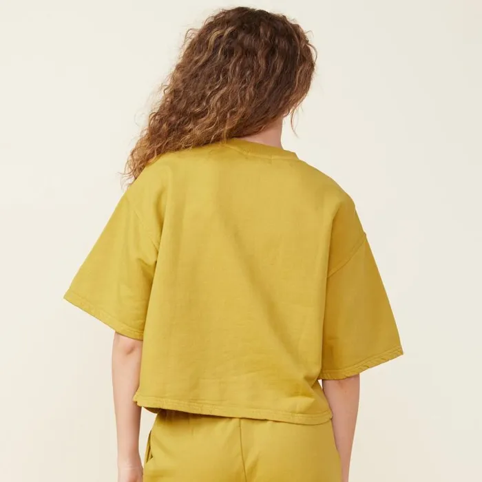 MONROW TEES 90039s Classic Sweatshirt Tee Golden Olive 8211 Shop