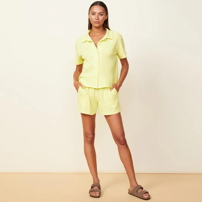 MONROW TEES Baby Thermal Vacation Shirt Citron 8211 Shop