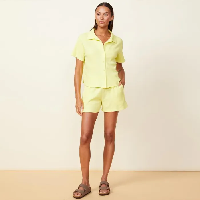 MONROW TEES Baby Thermal Vacation Shirt Citron 8211 Shop