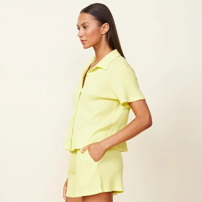 MONROW TEES Baby Thermal Vacation Shirt Citron 8211 Shop