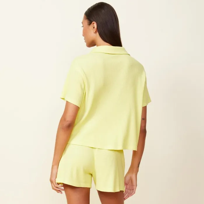 MONROW TEES Baby Thermal Vacation Shirt Citron 8211 Shop