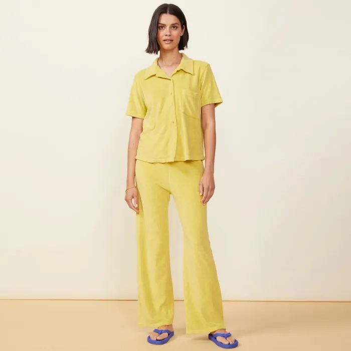 MONROW TEES Terry Cloth Pocket Shirt Kiwi 8211 Shop