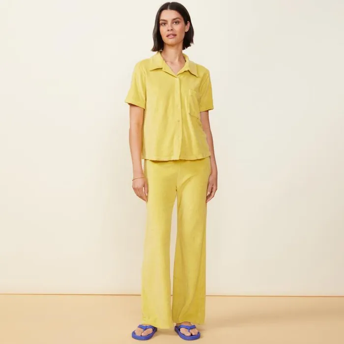 MONROW TEES Terry Cloth Pocket Shirt Kiwi 8211 Shop