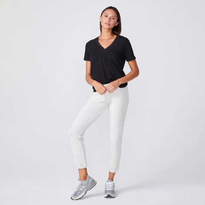 MONROW TEES Textured TriBlend Relaxed V Neck Tee Black 8211 Shop