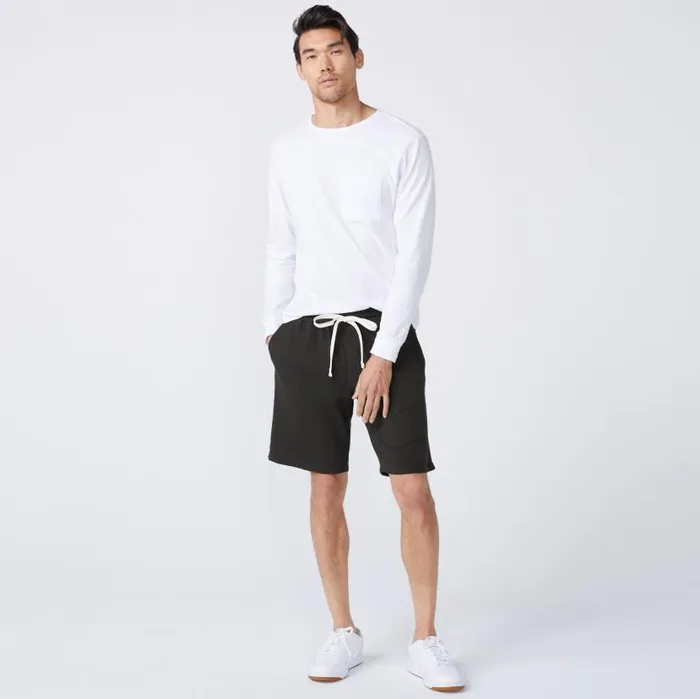 MONROW VIEW ALL Supersoft Fleece Shorts Faded Black 8211 Shop